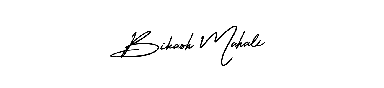 Create a beautiful signature design for name Bikash Mahali. With this signature (AmerikaSignatureDemo-Regular) fonts, you can make a handwritten signature for free. Bikash Mahali signature style 3 images and pictures png