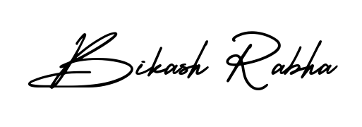The best way (AmerikaSignatureDemo-Regular) to make a short signature is to pick only two or three words in your name. For converting this name Bikash Rabha. Bikash Rabha signature style 3 images and pictures png