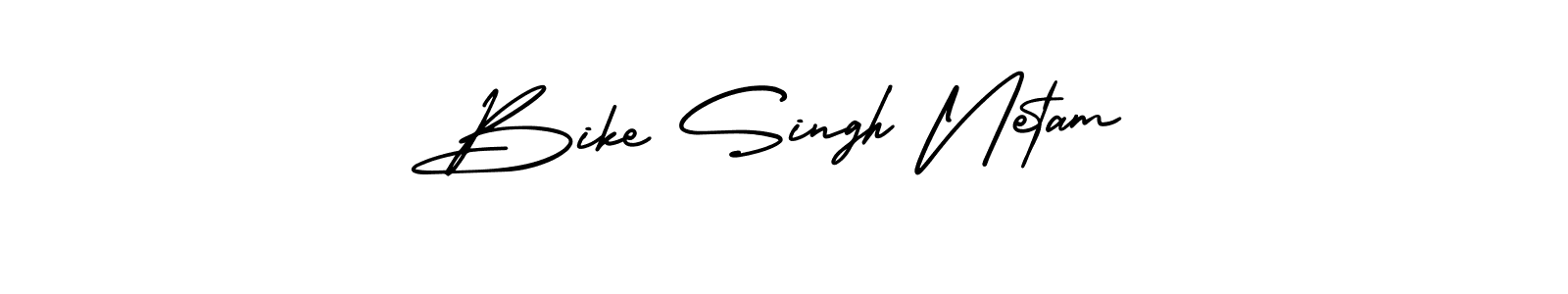 Make a beautiful signature design for name Bike Singh Netam. With this signature (AmerikaSignatureDemo-Regular) style, you can create a handwritten signature for free. Bike Singh Netam signature style 3 images and pictures png