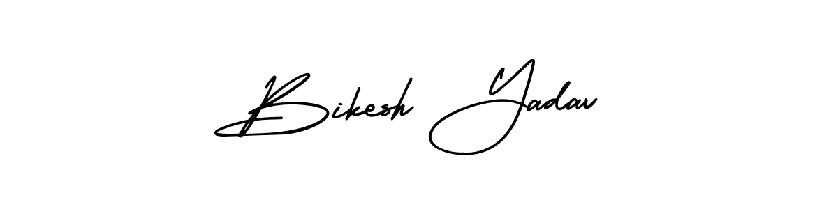How to Draw Bikesh Yadav signature style? AmerikaSignatureDemo-Regular is a latest design signature styles for name Bikesh Yadav. Bikesh Yadav signature style 3 images and pictures png