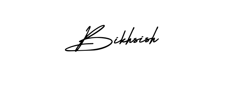 Design your own signature with our free online signature maker. With this signature software, you can create a handwritten (AmerikaSignatureDemo-Regular) signature for name Bikhsish. Bikhsish signature style 3 images and pictures png
