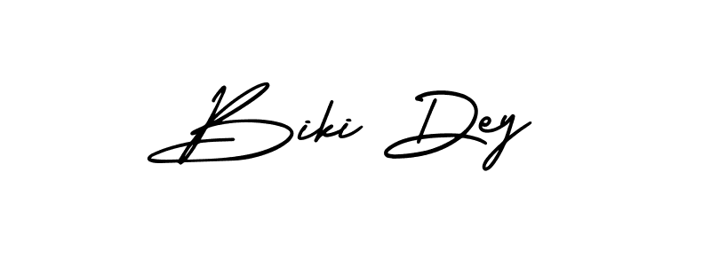 It looks lik you need a new signature style for name Biki Dey. Design unique handwritten (AmerikaSignatureDemo-Regular) signature with our free signature maker in just a few clicks. Biki Dey signature style 3 images and pictures png