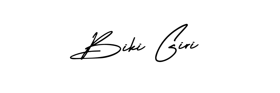 if you are searching for the best signature style for your name Biki Giri. so please give up your signature search. here we have designed multiple signature styles  using AmerikaSignatureDemo-Regular. Biki Giri signature style 3 images and pictures png