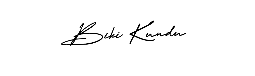 Use a signature maker to create a handwritten signature online. With this signature software, you can design (AmerikaSignatureDemo-Regular) your own signature for name Biki Kundu. Biki Kundu signature style 3 images and pictures png