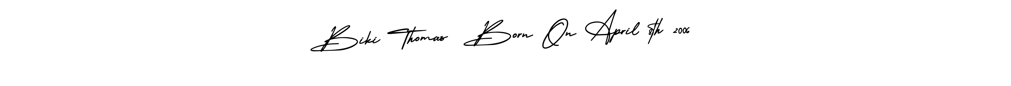 Here are the top 10 professional signature styles for the name Biki Thomas  Born On April 8th 2006. These are the best autograph styles you can use for your name. Biki Thomas  Born On April 8th 2006 signature style 3 images and pictures png