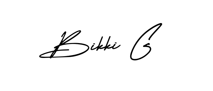 Create a beautiful signature design for name Bikki G. With this signature (AmerikaSignatureDemo-Regular) fonts, you can make a handwritten signature for free. Bikki G signature style 3 images and pictures png