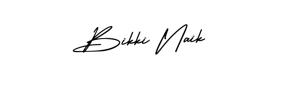 It looks lik you need a new signature style for name Bikki Naik. Design unique handwritten (AmerikaSignatureDemo-Regular) signature with our free signature maker in just a few clicks. Bikki Naik signature style 3 images and pictures png