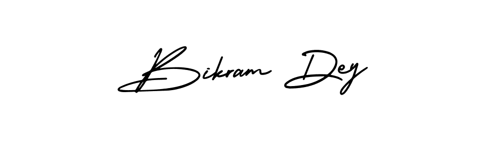 How to Draw Bikram Dey signature style? AmerikaSignatureDemo-Regular is a latest design signature styles for name Bikram Dey. Bikram Dey signature style 3 images and pictures png
