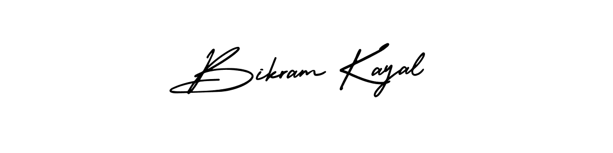 Create a beautiful signature design for name Bikram Kayal. With this signature (AmerikaSignatureDemo-Regular) fonts, you can make a handwritten signature for free. Bikram Kayal signature style 3 images and pictures png