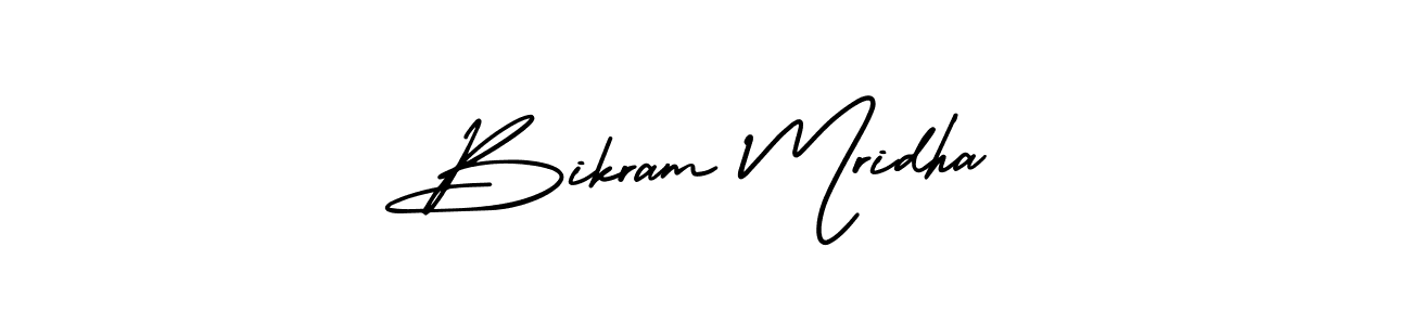 How to Draw Bikram Mridha signature style? AmerikaSignatureDemo-Regular is a latest design signature styles for name Bikram Mridha. Bikram Mridha signature style 3 images and pictures png