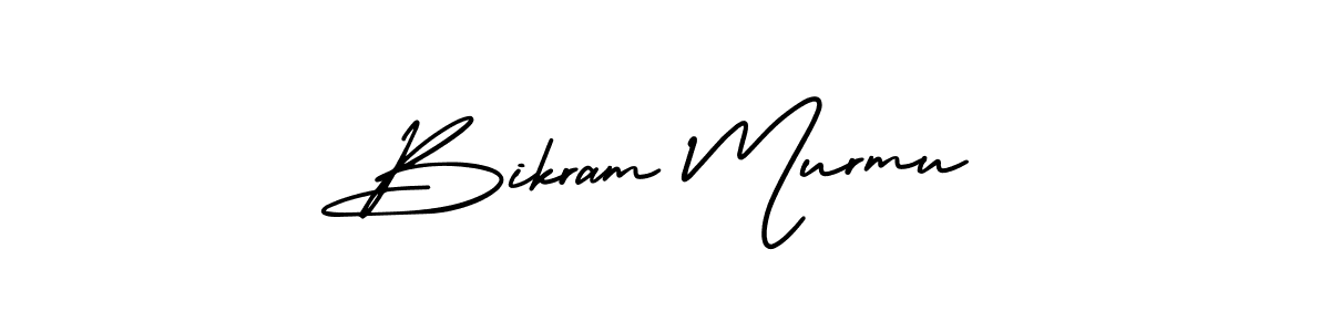 Bikram Murmu stylish signature style. Best Handwritten Sign (AmerikaSignatureDemo-Regular) for my name. Handwritten Signature Collection Ideas for my name Bikram Murmu. Bikram Murmu signature style 3 images and pictures png