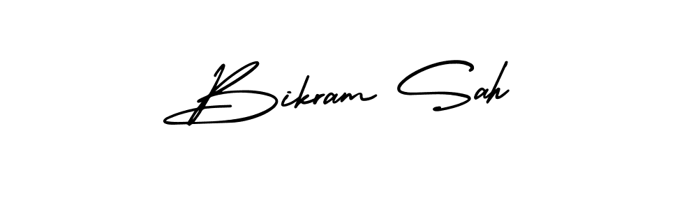 Create a beautiful signature design for name Bikram Sah. With this signature (AmerikaSignatureDemo-Regular) fonts, you can make a handwritten signature for free. Bikram Sah signature style 3 images and pictures png