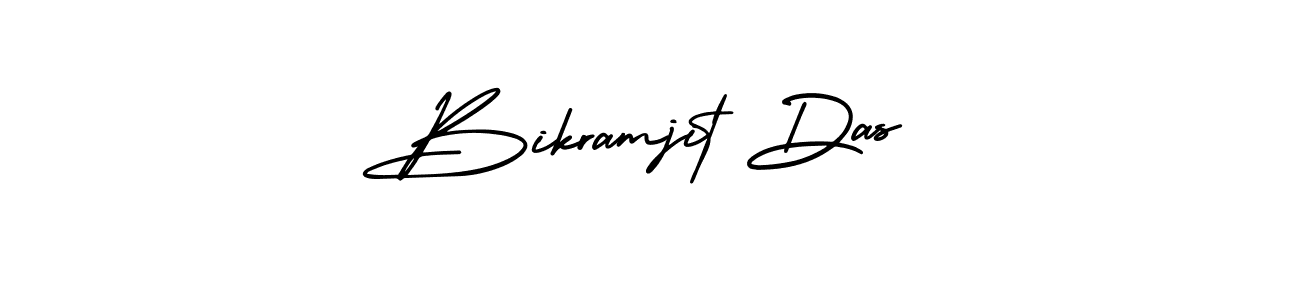 You should practise on your own different ways (AmerikaSignatureDemo-Regular) to write your name (Bikramjit Das) in signature. don't let someone else do it for you. Bikramjit Das signature style 3 images and pictures png