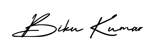 The AmerikaSignatureDemo-Regular font gives name Biku Kumar a signature that looks effortless yet distinguished. Download high-res PNG instantly. Biku Kumar signature style 3 images and pictures png