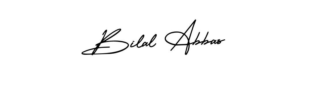 How to make Bilal Abbas name signature. Use AmerikaSignatureDemo-Regular style for creating short signs online. This is the latest handwritten sign. Bilal Abbas signature style 3 images and pictures png