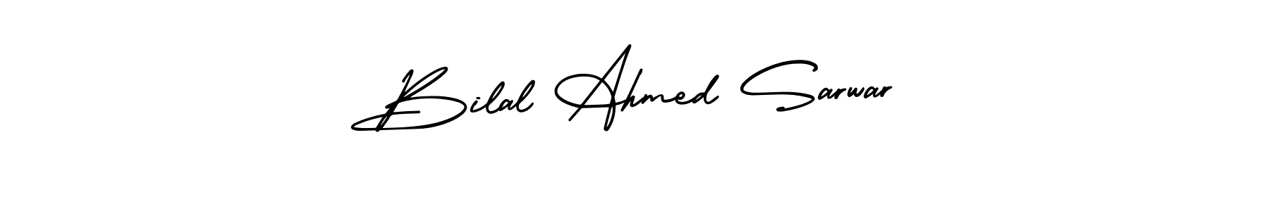 You can use this online signature creator to create a handwritten signature for the name Bilal Ahmed Sarwar. This is the best online autograph maker. Bilal Ahmed Sarwar signature style 3 images and pictures png