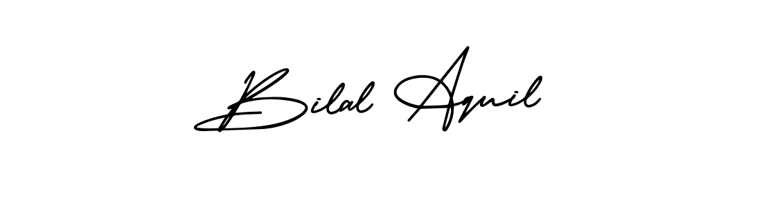 Use a signature maker to create a handwritten signature online. With this signature software, you can design (AmerikaSignatureDemo-Regular) your own signature for name Bilal Aquil. Bilal Aquil signature style 3 images and pictures png