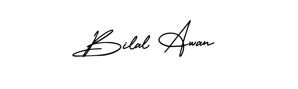 How to Draw Bilal Awan signature style? AmerikaSignatureDemo-Regular is a latest design signature styles for name Bilal Awan. Bilal Awan signature style 3 images and pictures png