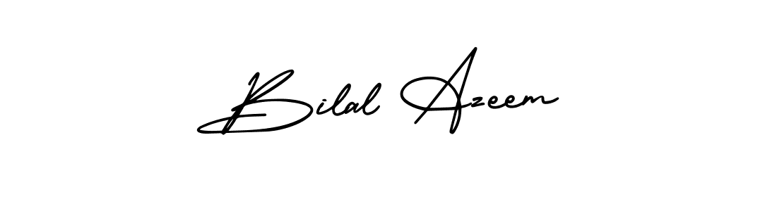 Use a signature maker to create a handwritten signature online. With this signature software, you can design (AmerikaSignatureDemo-Regular) your own signature for name Bilal Azeem. Bilal Azeem signature style 3 images and pictures png