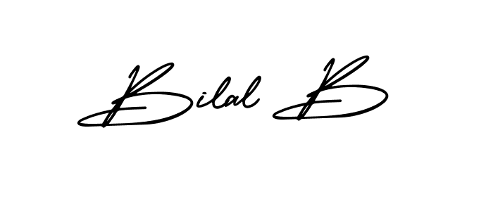 Also You can easily find your signature by using the search form. We will create Bilal B name handwritten signature images for you free of cost using AmerikaSignatureDemo-Regular sign style. Bilal B signature style 3 images and pictures png