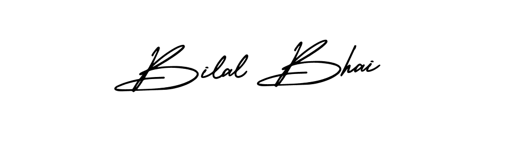 This is the best signature style for the Bilal Bhai name. Also you like these signature font (AmerikaSignatureDemo-Regular). Mix name signature. Bilal Bhai signature style 3 images and pictures png