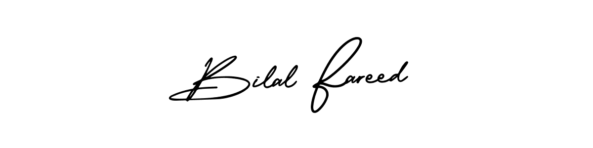 if you are searching for the best signature style for your name Bilal Fareed. so please give up your signature search. here we have designed multiple signature styles  using AmerikaSignatureDemo-Regular. Bilal Fareed signature style 3 images and pictures png