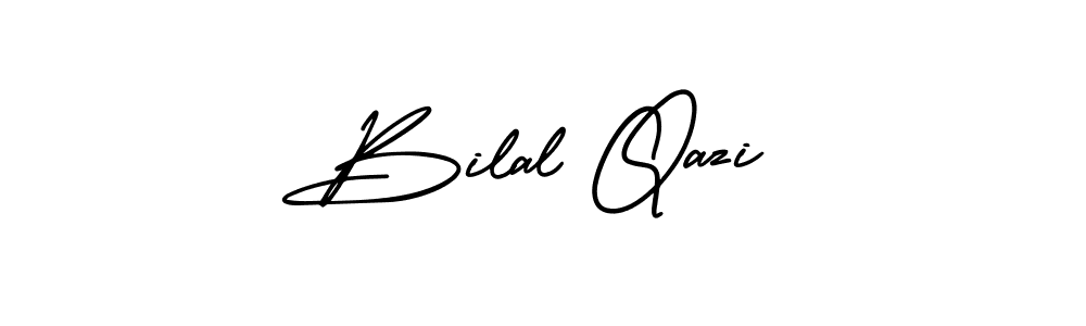 Make a beautiful signature design for name Bilal Qazi. With this signature (AmerikaSignatureDemo-Regular) style, you can create a handwritten signature for free. Bilal Qazi signature style 3 images and pictures png