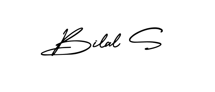 Also You can easily find your signature by using the search form. We will create Bilal S name handwritten signature images for you free of cost using AmerikaSignatureDemo-Regular sign style. Bilal S signature style 3 images and pictures png