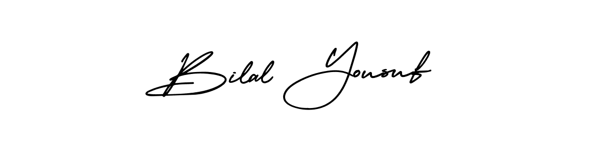 It looks lik you need a new signature style for name Bilal Yousuf. Design unique handwritten (AmerikaSignatureDemo-Regular) signature with our free signature maker in just a few clicks. Bilal Yousuf signature style 3 images and pictures png