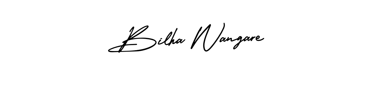 Make a beautiful signature design for name Bilha Wangare. Use this online signature maker to create a handwritten signature for free. Bilha Wangare signature style 3 images and pictures png