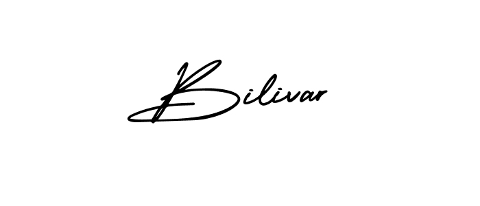 How to make Bilivar name signature. Use AmerikaSignatureDemo-Regular style for creating short signs online. This is the latest handwritten sign. Bilivar signature style 3 images and pictures png