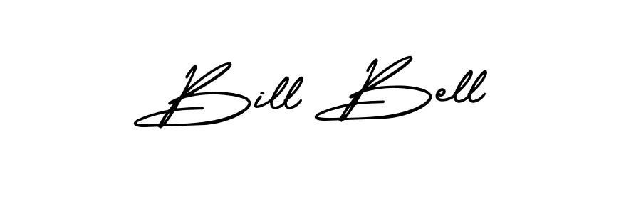 Use a signature maker to create a handwritten signature online. With this signature software, you can design (AmerikaSignatureDemo-Regular) your own signature for name Bill Bell. Bill Bell signature style 3 images and pictures png