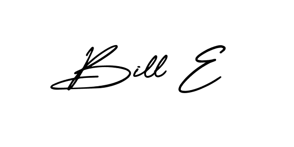 Create a beautiful signature design for name Bill E. With this signature (AmerikaSignatureDemo-Regular) fonts, you can make a handwritten signature for free. Bill E signature style 3 images and pictures png