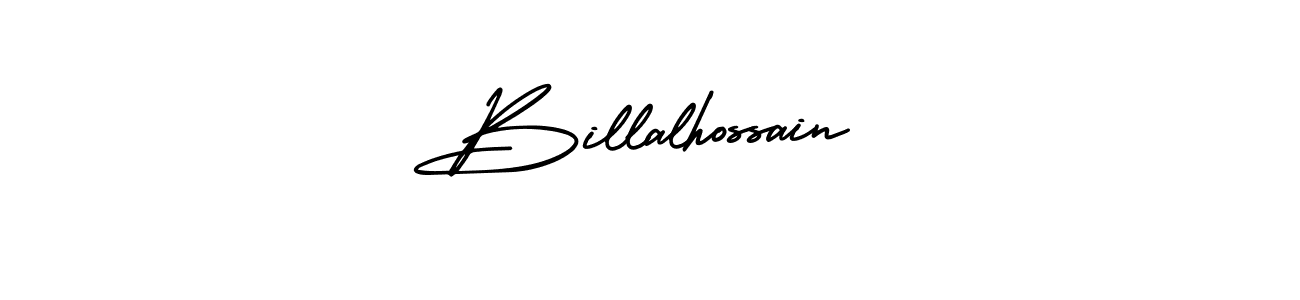 Design your own signature with our free online signature maker. With this signature software, you can create a handwritten (AmerikaSignatureDemo-Regular) signature for name Billalhossain. Billalhossain signature style 3 images and pictures png