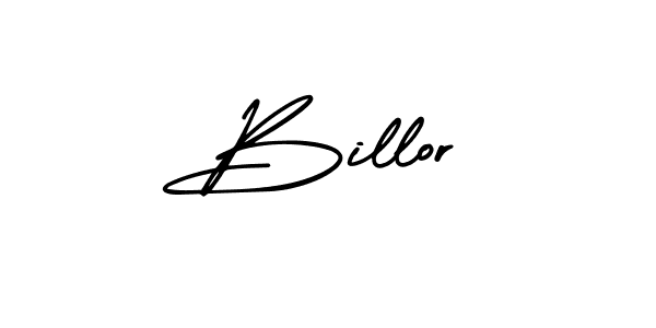 Billor stylish signature style. Best Handwritten Sign (AmerikaSignatureDemo-Regular) for my name. Handwritten Signature Collection Ideas for my name Billor. Billor signature style 3 images and pictures png