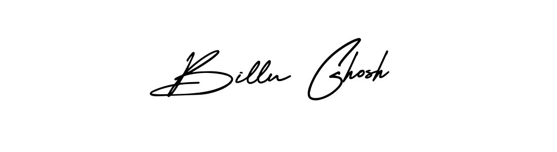 Billu Ghosh stylish signature style. Best Handwritten Sign (AmerikaSignatureDemo-Regular) for my name. Handwritten Signature Collection Ideas for my name Billu Ghosh. Billu Ghosh signature style 3 images and pictures png