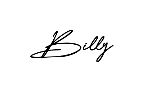 Use a signature maker to create a handwritten signature online. With this signature software, you can design (AmerikaSignatureDemo-Regular) your own signature for name Billy. Billy signature style 3 images and pictures png