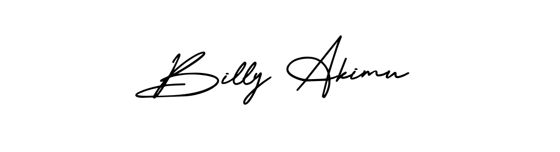 Design your own signature with our free online signature maker. With this signature software, you can create a handwritten (AmerikaSignatureDemo-Regular) signature for name Billy Akimu. Billy Akimu signature style 3 images and pictures png