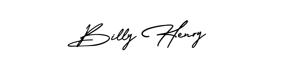 The best way (AmerikaSignatureDemo-Regular) to make a short signature is to pick only two or three words in your name. The name Billy Henry include a total of six letters. For converting this name. Billy Henry signature style 3 images and pictures png