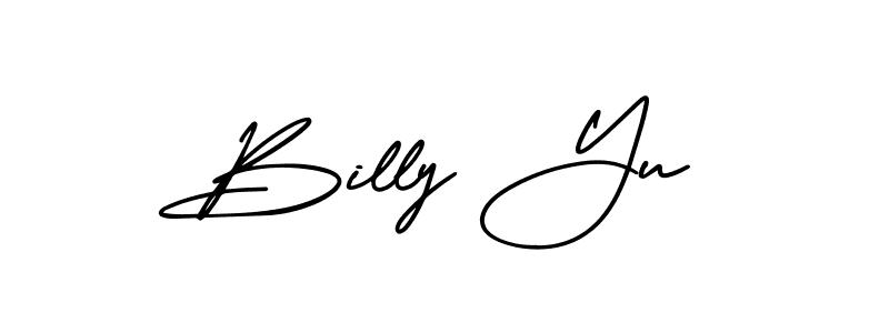 Similarly AmerikaSignatureDemo-Regular is the best handwritten signature design. Signature creator online .You can use it as an online autograph creator for name Billy Yu. Billy Yu signature style 3 images and pictures png