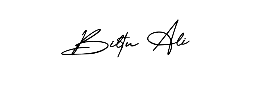 How to make Biltu Ali signature? AmerikaSignatureDemo-Regular is a professional autograph style. Create handwritten signature for Biltu Ali name. Biltu Ali signature style 3 images and pictures png