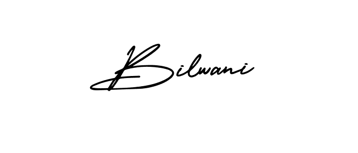 How to make Bilwani name signature. Use AmerikaSignatureDemo-Regular style for creating short signs online. This is the latest handwritten sign. Bilwani signature style 3 images and pictures png