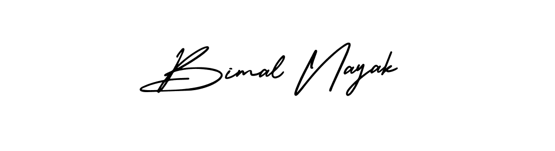 Make a beautiful signature design for name Bimal Nayak. With this signature (AmerikaSignatureDemo-Regular) style, you can create a handwritten signature for free. Bimal Nayak signature style 3 images and pictures png