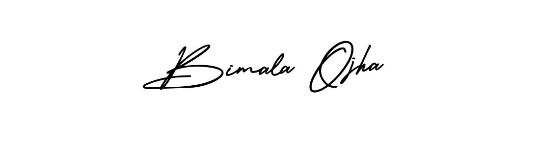 Create a beautiful signature design for name Bimala Ojha. With this signature (AmerikaSignatureDemo-Regular) fonts, you can make a handwritten signature for free. Bimala Ojha signature style 3 images and pictures png