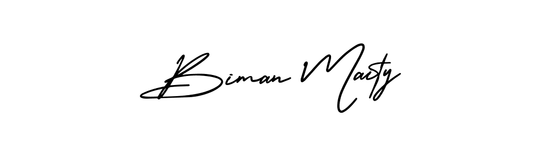 Also You can easily find your signature by using the search form. We will create Biman Maity name handwritten signature images for you free of cost using AmerikaSignatureDemo-Regular sign style. Biman Maity signature style 3 images and pictures png