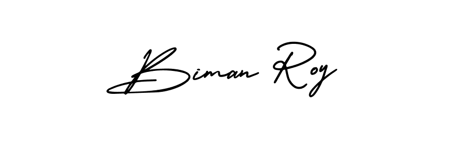 How to Draw Biman Roy signature style? AmerikaSignatureDemo-Regular is a latest design signature styles for name Biman Roy. Biman Roy signature style 3 images and pictures png