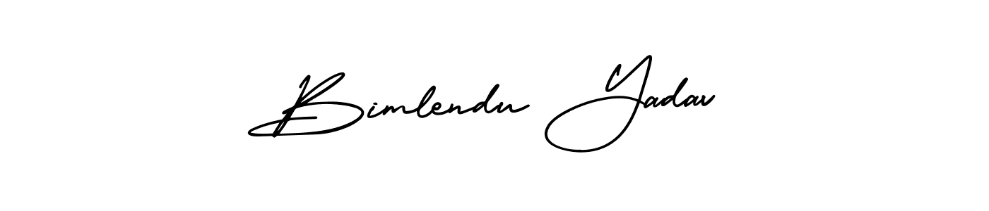 Create a beautiful signature design for name Bimlendu Yadav. With this signature (AmerikaSignatureDemo-Regular) fonts, you can make a handwritten signature for free. Bimlendu Yadav signature style 3 images and pictures png
