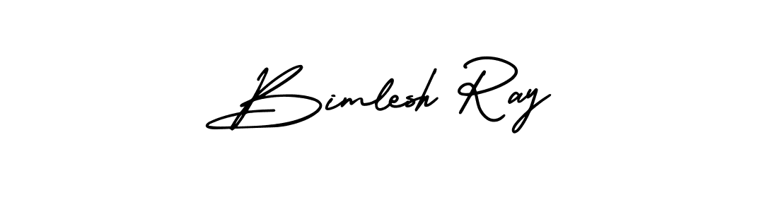 Design your own signature with our free online signature maker. With this signature software, you can create a handwritten (AmerikaSignatureDemo-Regular) signature for name Bimlesh Ray. Bimlesh Ray signature style 3 images and pictures png