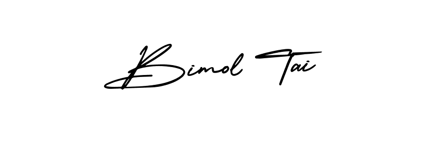 Bimol Tai stylish signature style. Best Handwritten Sign (AmerikaSignatureDemo-Regular) for my name. Handwritten Signature Collection Ideas for my name Bimol Tai. Bimol Tai signature style 3 images and pictures png