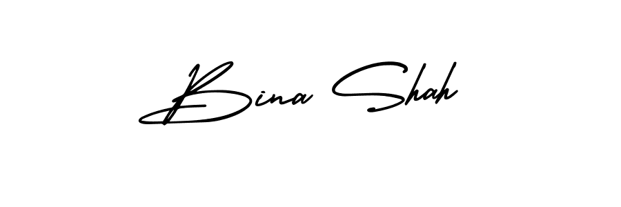 Also we have Bina Shah name is the best signature style. Create professional handwritten signature collection using AmerikaSignatureDemo-Regular autograph style. Bina Shah signature style 3 images and pictures png